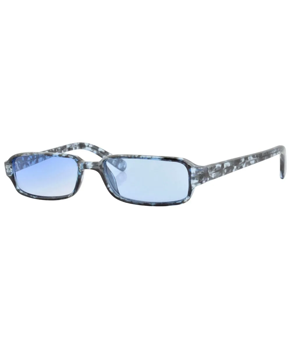 TUBEZ Bluespeck Teeny Micro-Square Sunglasses sold by Giant Vintage product image thumbnail 2