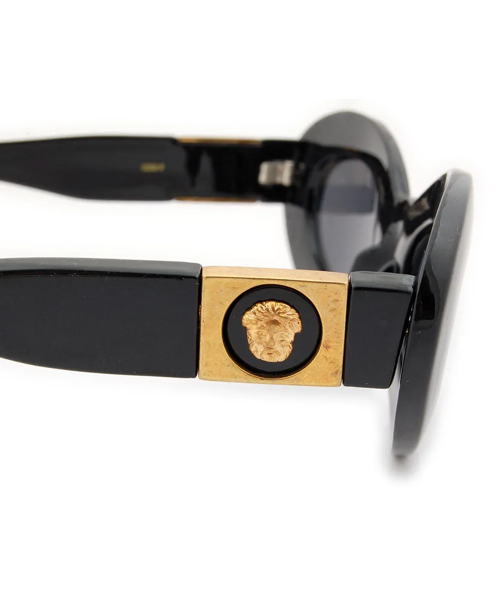 ZEUS Black/Brown Cat-Eye Sunglasses sold by Giant Vintage product image thumbnail 3