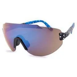 STEEZ Black/Blue Sports Sunglasses sold by Giant Vintage