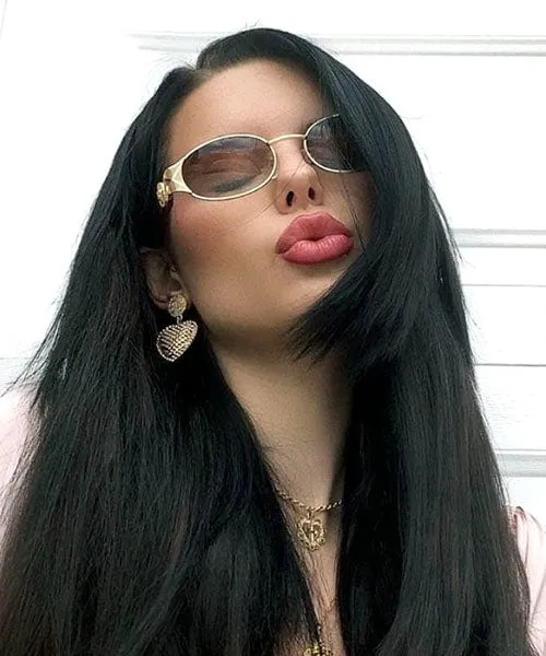 SLIPPERY Gold/Brown Oval Sunglasses sold by Giant Vintage product image thumbnail 4