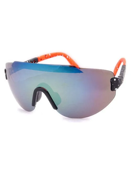 STEEZ Black/Orange Sports Sunglasses sold by Giant Vintage product image thumbnail 2