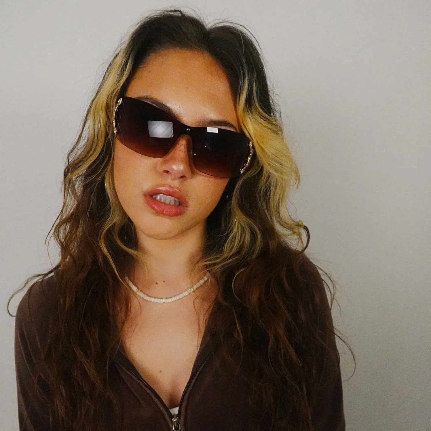 VIPER Shield Y2K Sunglasses With Snake Detail sold by Giant Vintage product image thumbnail 2