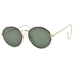 RAFFLES Gold Round Sunglasses sold by Giant Vintage