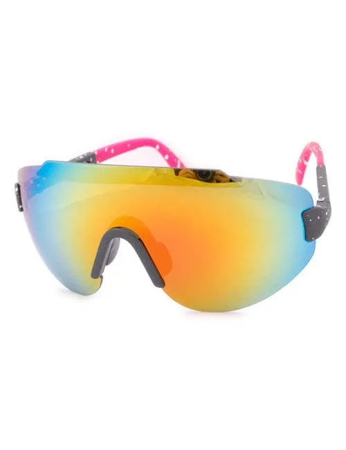 STEEZ Black/Pink Sports Sunglasses sold by Giant Vintage product image thumbnail 2