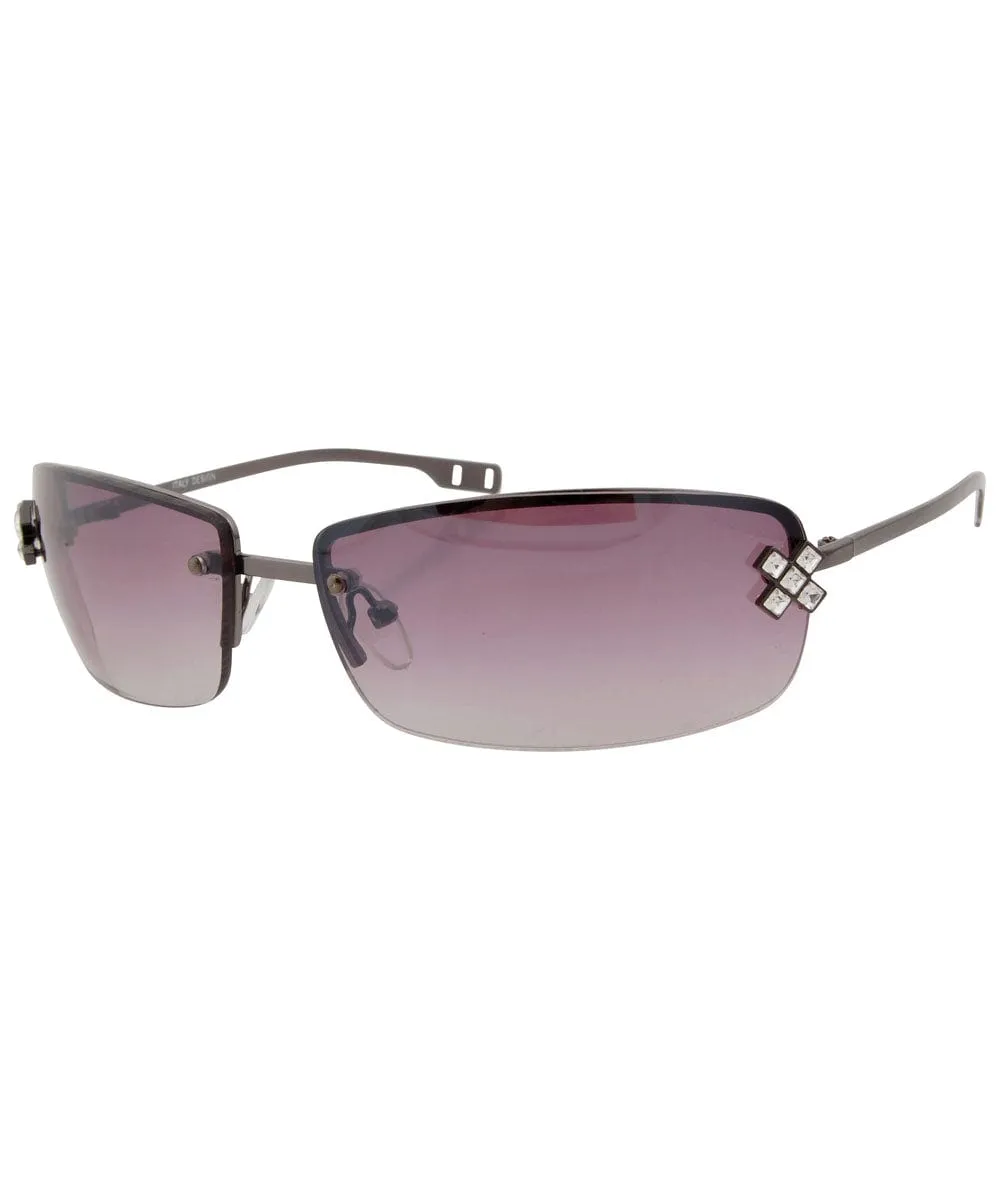 EXCESS zircon Rimless Sunglasses sold by Giant Vintage product image thumbnail 3