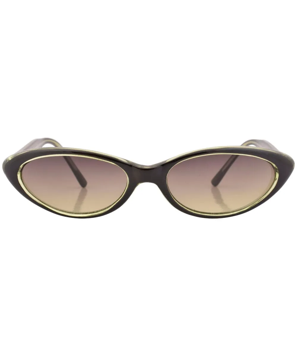 SQUIDDLE Green Cat-Eye Sunglasses sold by Giant Vintage product image thumbnail 3
