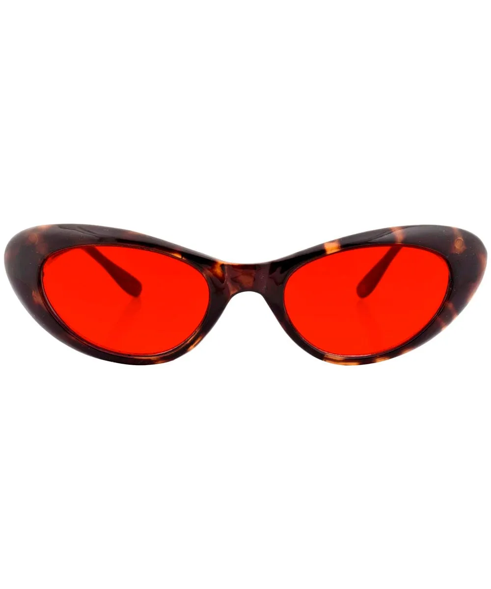 EMKAY Demi/Red Cat-Eye Sunglasses sold by Giant Vintage product image thumbnail 3