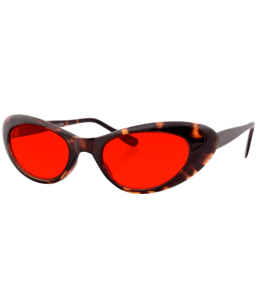 EMKAY Demi/Red Cat-Eye Sunglasses sold by Giant Vintage product image thumbnail 2