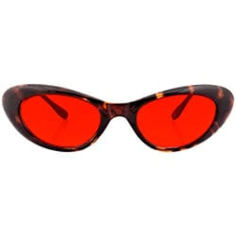 EMKAY Demi/Red Cat-Eye Sunglasses sold by Giant Vintage