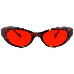 EMKAY Demi/Red Cat-Eye Sunglasses sold by Giant Vintage