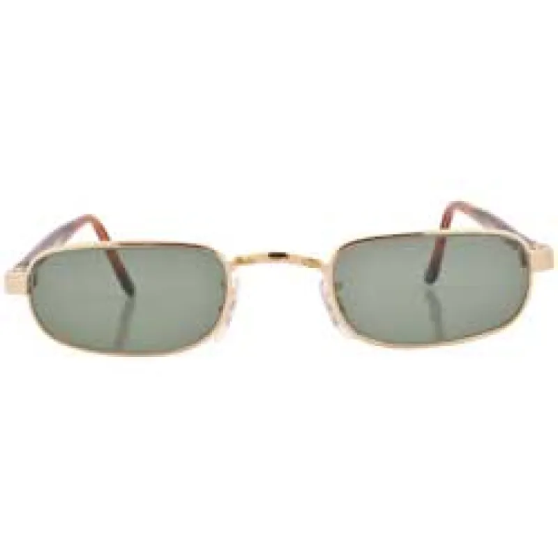 DECKS Gold Trendy Slim 90s Sunglasses sold by Giant Vintage