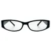 FRAGILE Small Clear Rectangular 90s Glasses sold by Giant Vintage