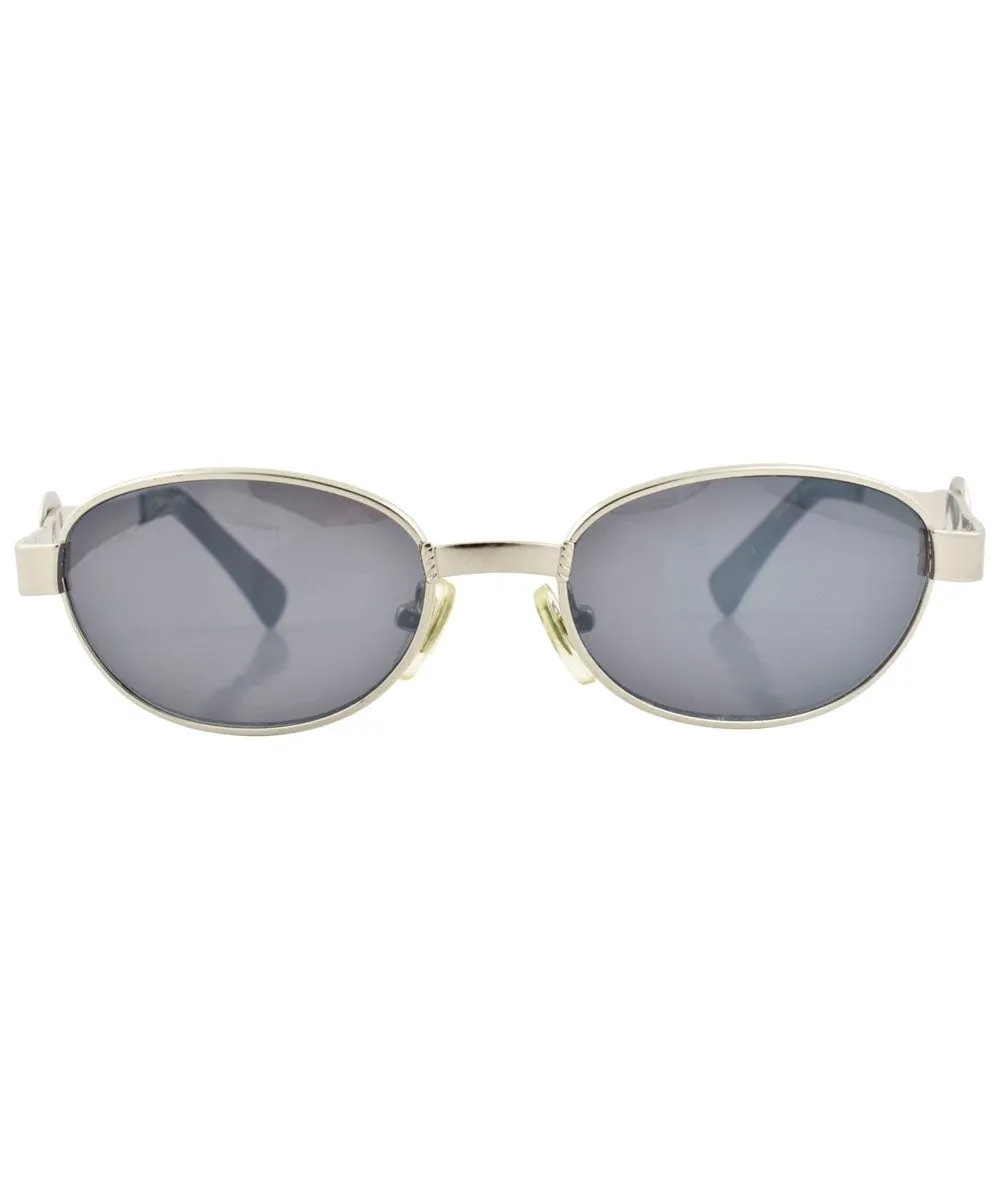 DIPTYCH Silver Oval Sunglasses sold by Giant Vintage product image thumbnail 3