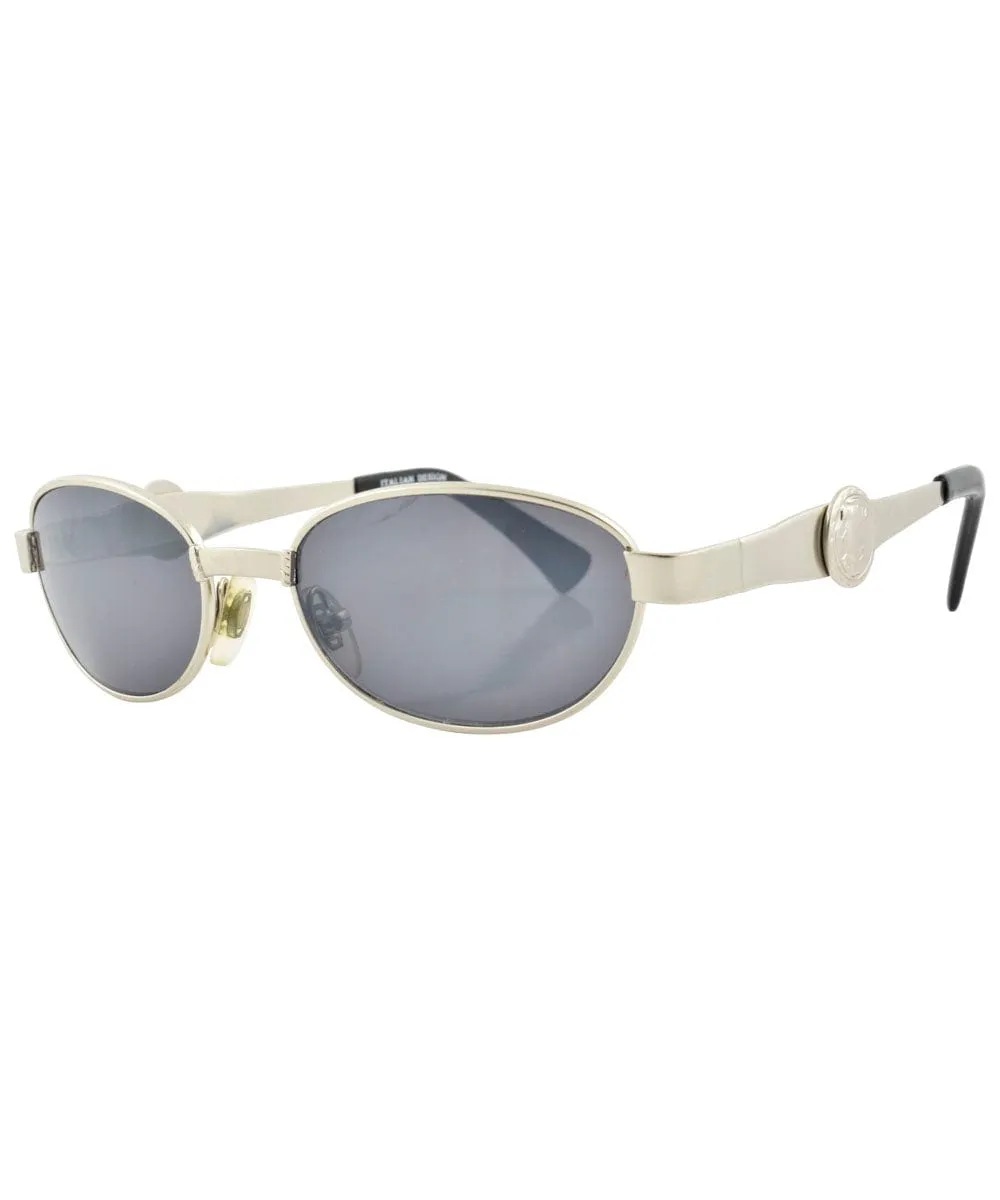DIPTYCH Silver Oval Sunglasses sold by Giant Vintage product image thumbnail 2
