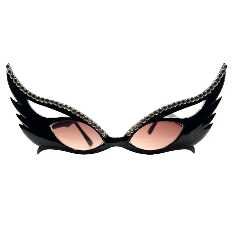 BUNNY Black/Smoke Cat-Eye Sunglasses sold by Giant Vintage