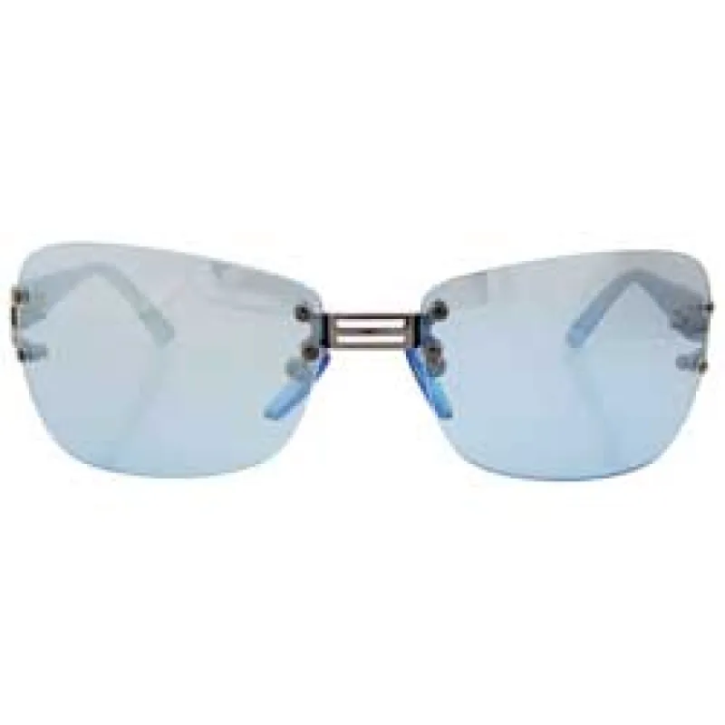 MOVER Blue Rimless Sunglasses sold by Giant Vintage
