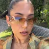 CITRINE Rimless Shield Y2K Sunglasses sold by Giant Vintage