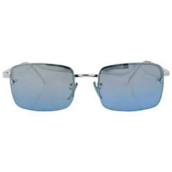 UTAH Midnight Blue Rimless Sunglasses sold by Giant Vintage