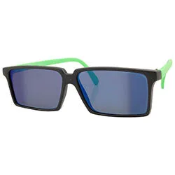 REAR-VIEW Green Square Sunglasses sold by Giant Vintage
