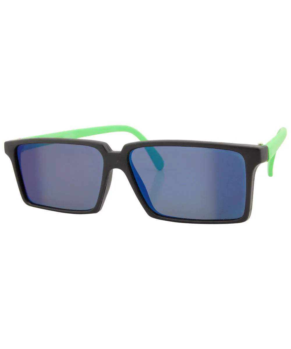 REAR-VIEW Green Square Sunglasses sold by Giant Vintage product image thumbnail 3