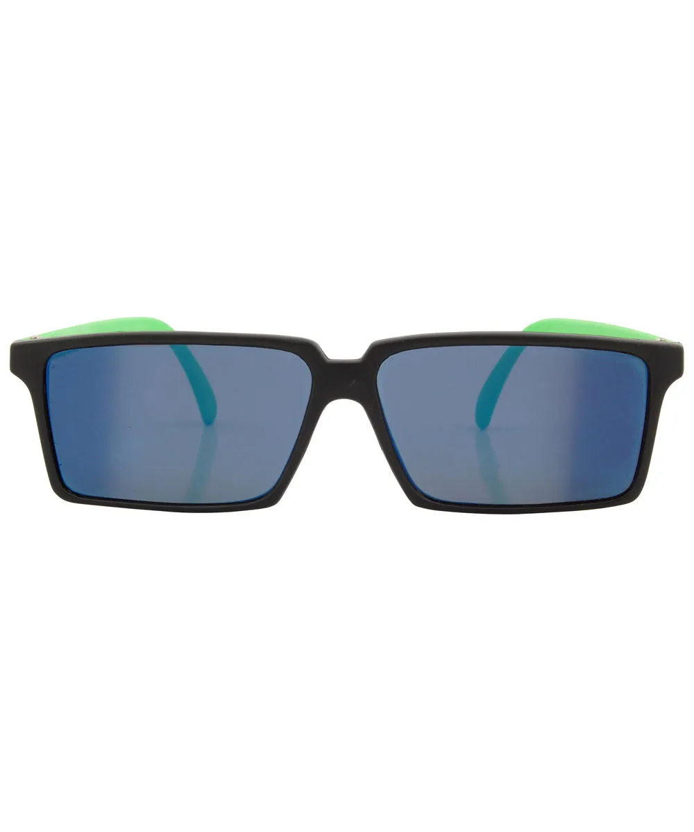 REAR-VIEW Green Square Sunglasses sold by Giant Vintage product image thumbnail 2