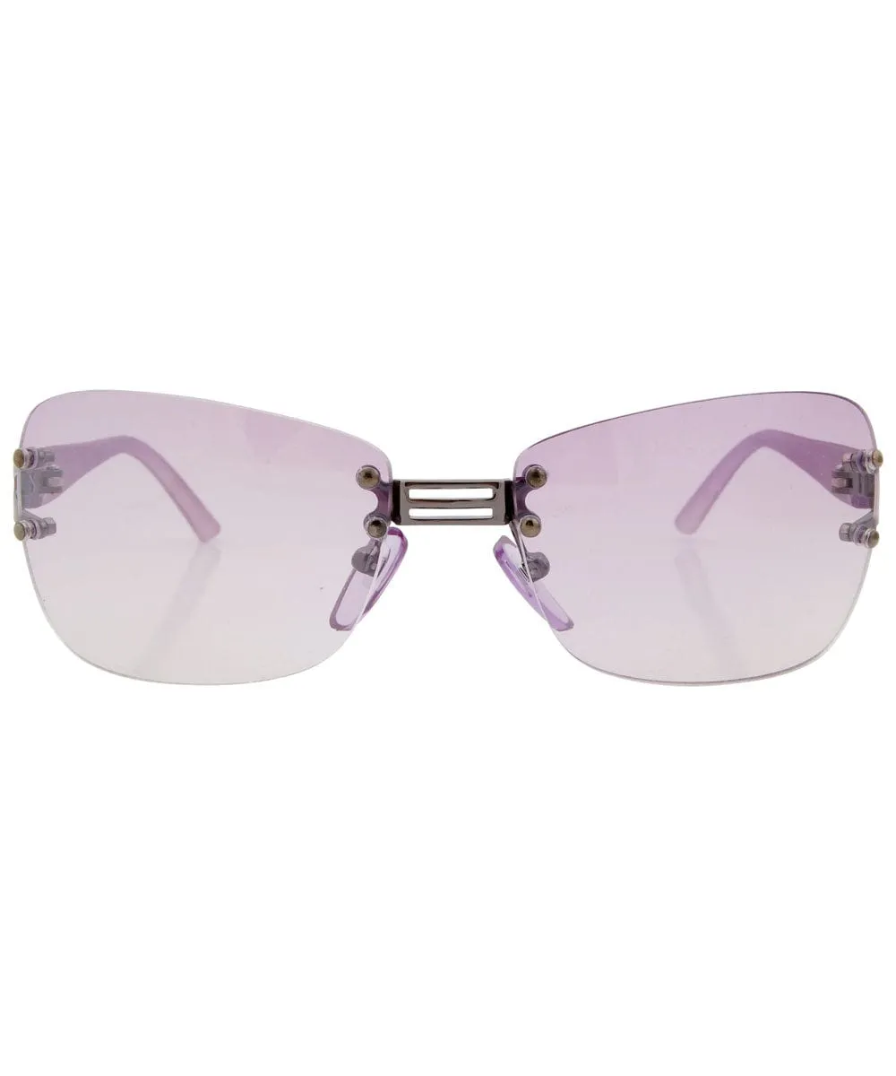 MOVER Purple Rimless Sunglasses sold by Giant Vintage product image thumbnail 3