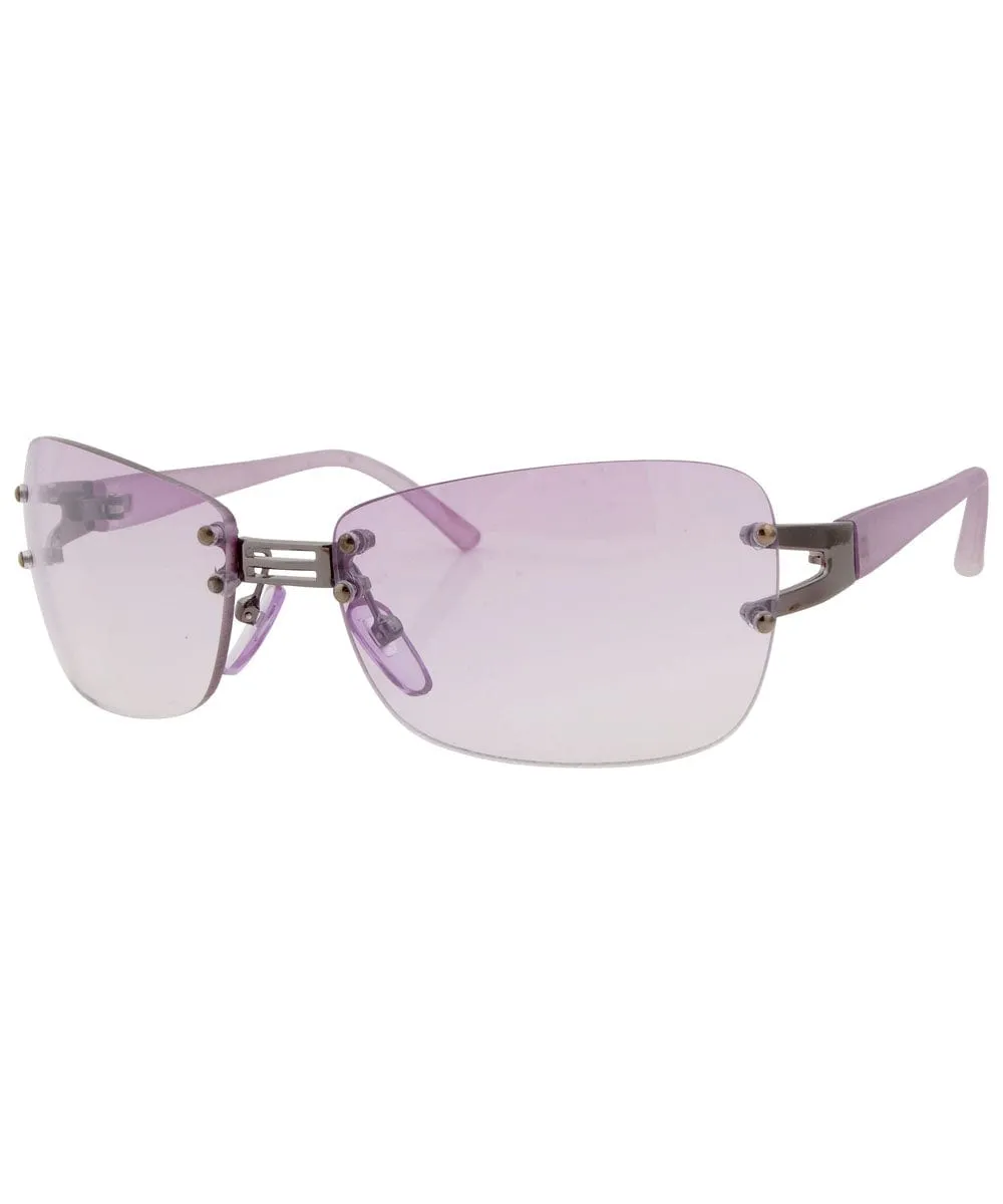 MOVER Purple Rimless Sunglasses sold by Giant Vintage product image thumbnail 2