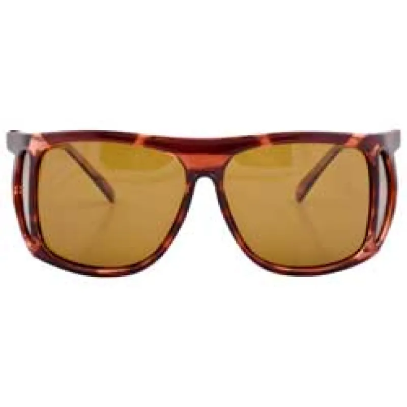 FISHIN' Tortoise Square Sunglasses sold by Giant Vintage