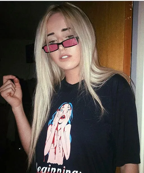 CUBEZ Pink Square Sunglasses sold by Giant Vintage product image thumbnail 3