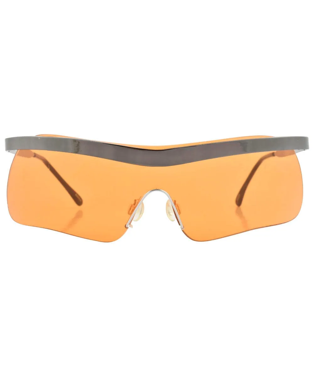 SHOWBOAT Orange Rimless Sunglasses sold by Giant Vintage product image thumbnail 3