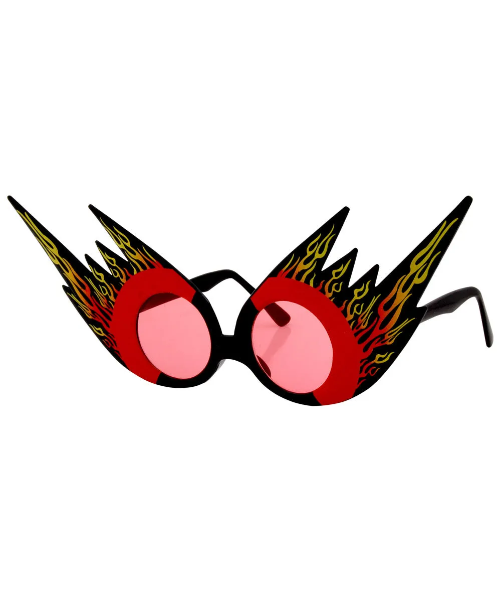 FLAMERS Red/Fire Freaky Club Kid Sunglasses sold by Giant Vintage product image thumbnail 2