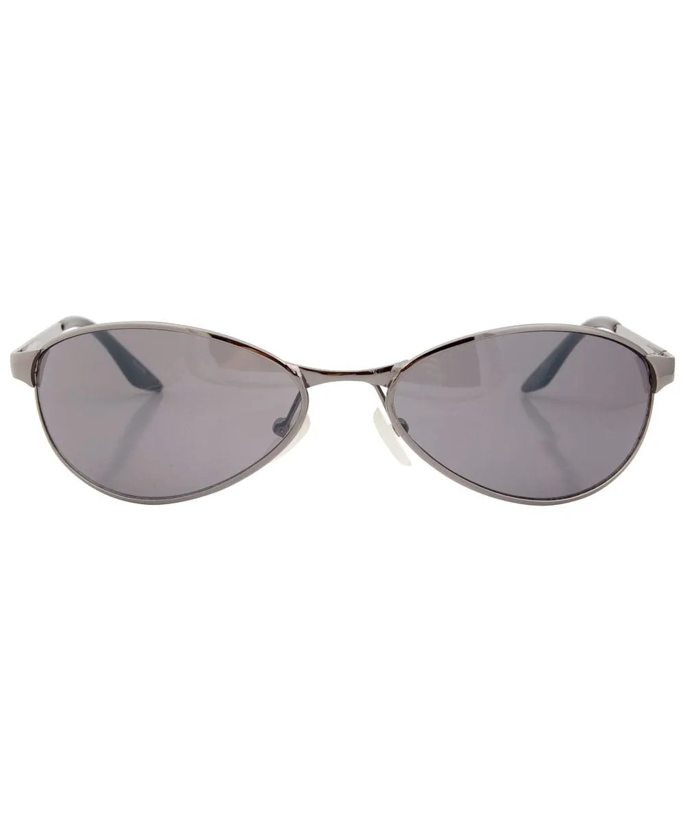 QUICK Gunmetal Aviator Sunglasses sold by Giant Vintage product image thumbnail 3