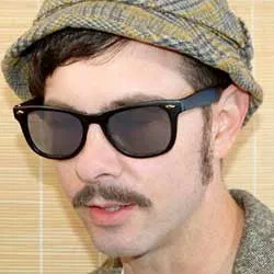 FOLDING Black Square Sunglasses sold by Giant Vintage