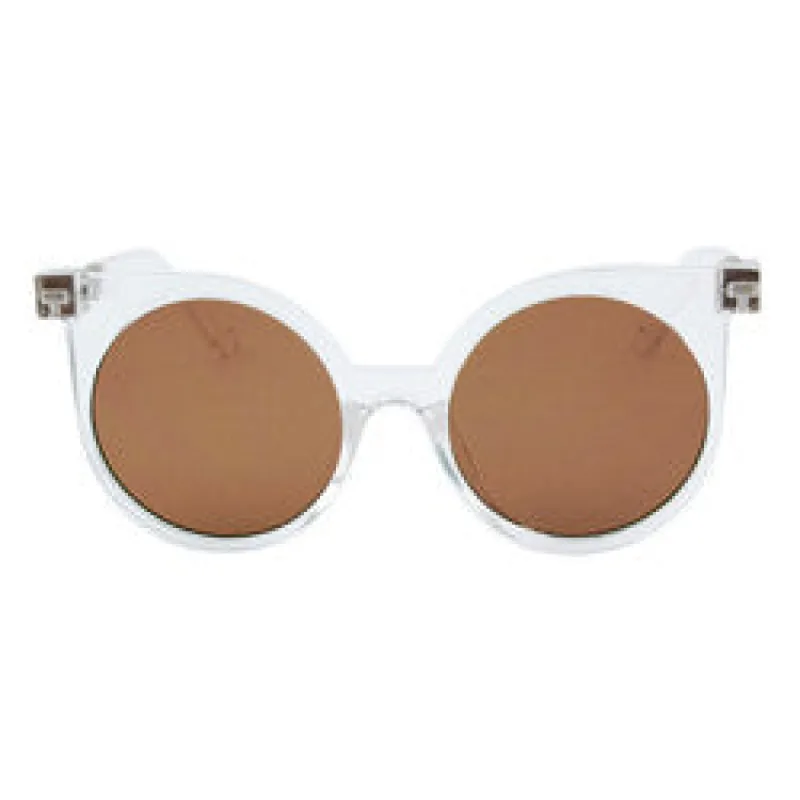 FRANNIE Crystal/Brown Cat-Eye Sunglasses sold by Giant Vintage