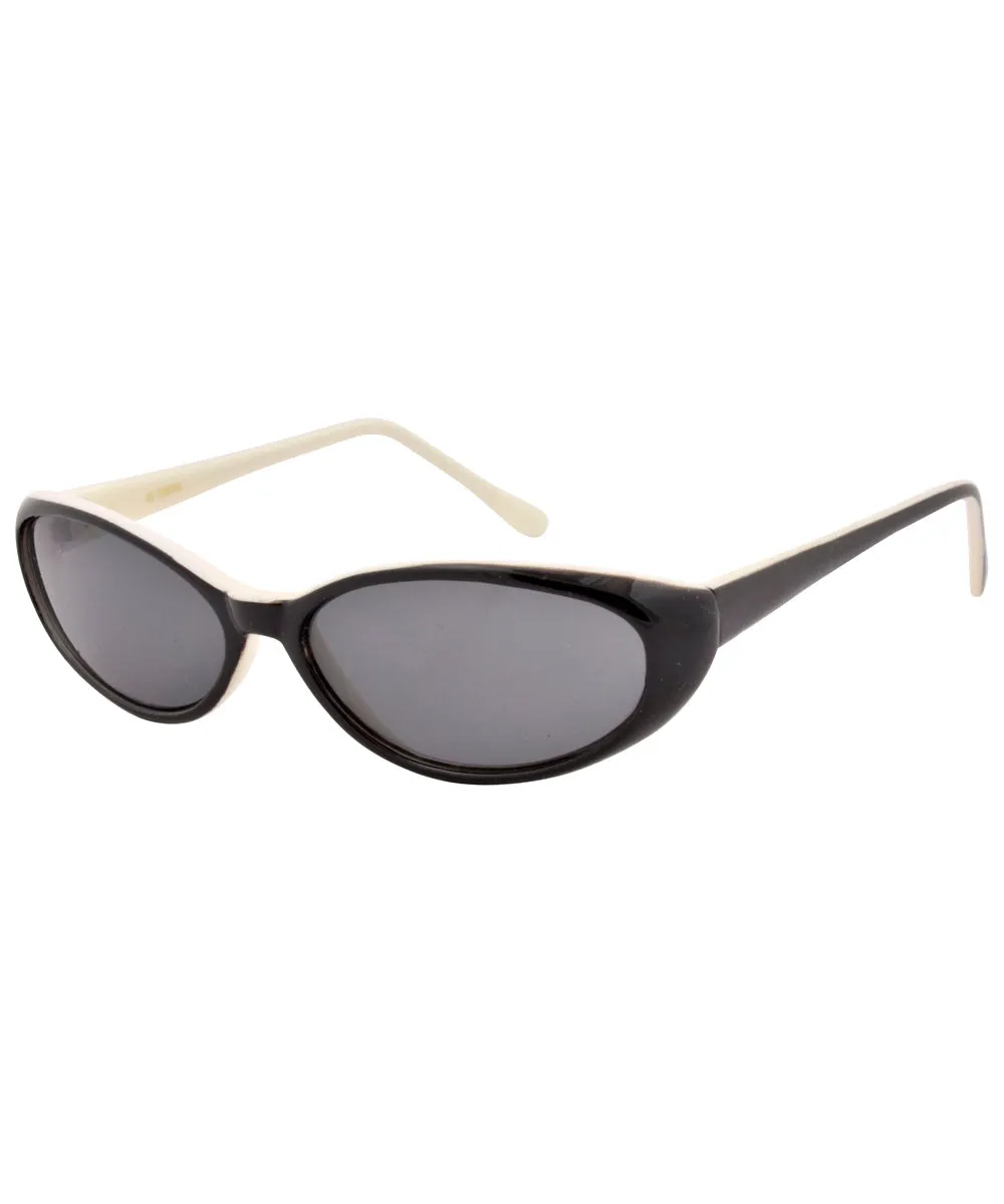 FUNNAGE Black/White Oval Sunglasses sold by Giant Vintage product image thumbnail 3
