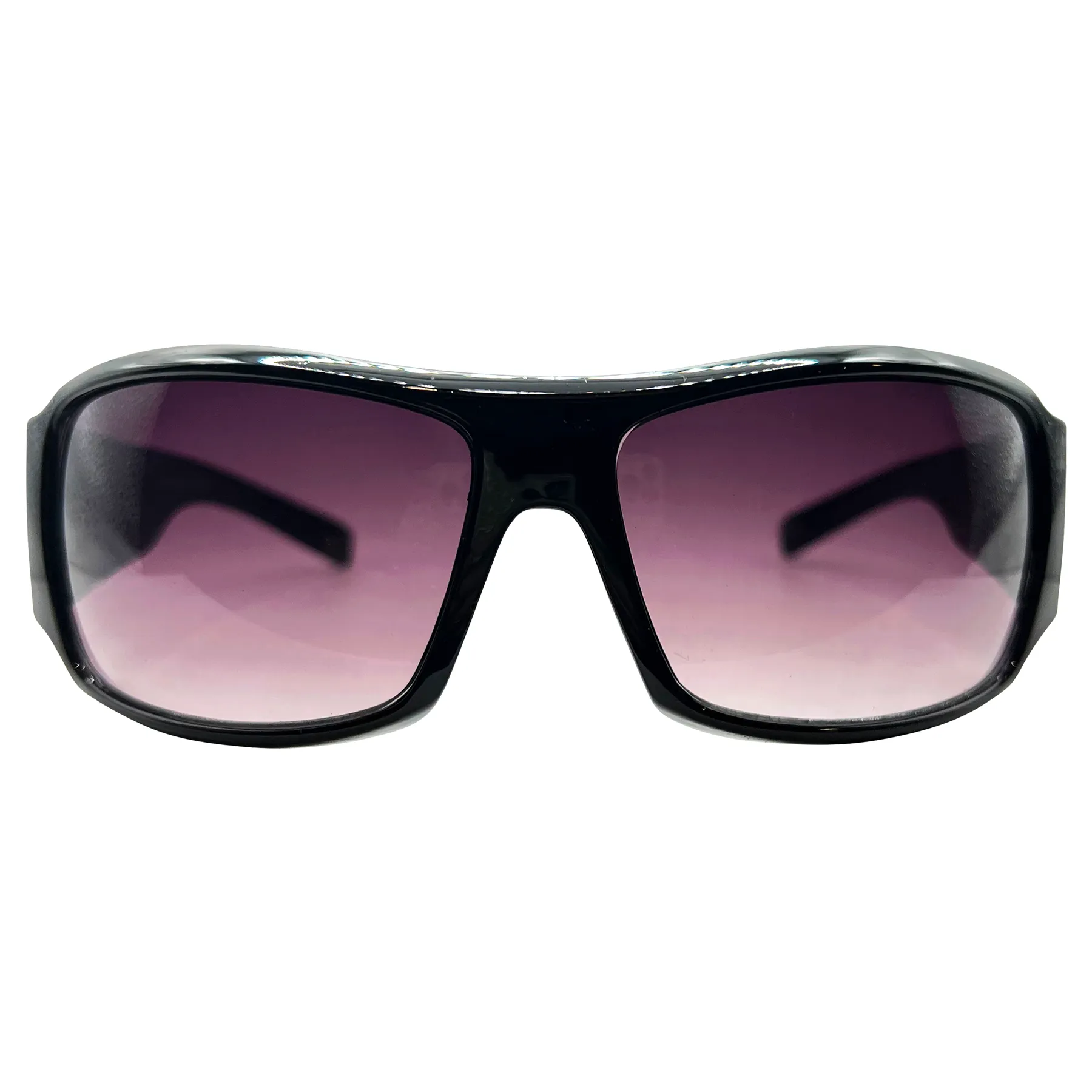 TATTED Sporty Y2K Tattoo Art Sunglasses: Black/Smoke Love Skull sold by Giant Vintage product image thumbnail 2