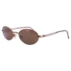 BUENO 90’s Metal Oval Sunglasses sold by Giant Vintage