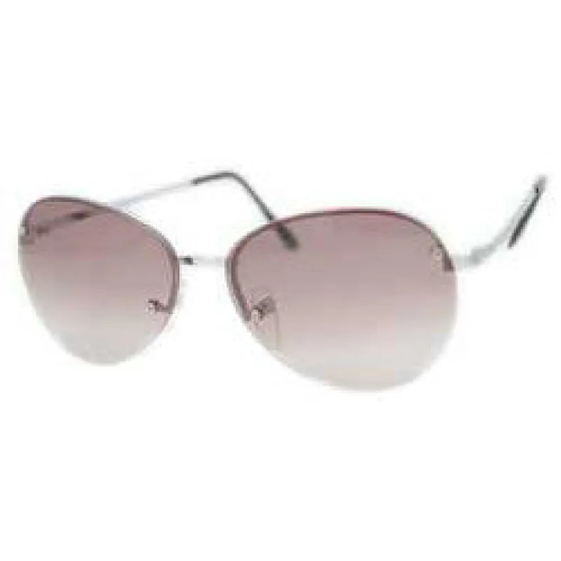 GEMINI Smoke Rimless Sunglasses sold by Giant Vintage