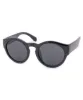 GAMINE Gloss Black Retro Sunglasses sold by Giant Vintage