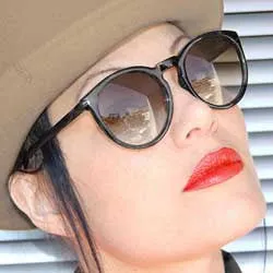 GIFT Matte Black 80s Sunglasses sold by Giant Vintage product image thumbnail 2