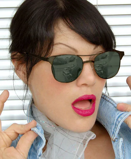 GIBSON Black/SD Retro Sunglasses sold by Giant Vintage product image thumbnail 3