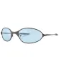 MIXED Aqua/Gun Oval Sunglasses sold by Giant Vintage