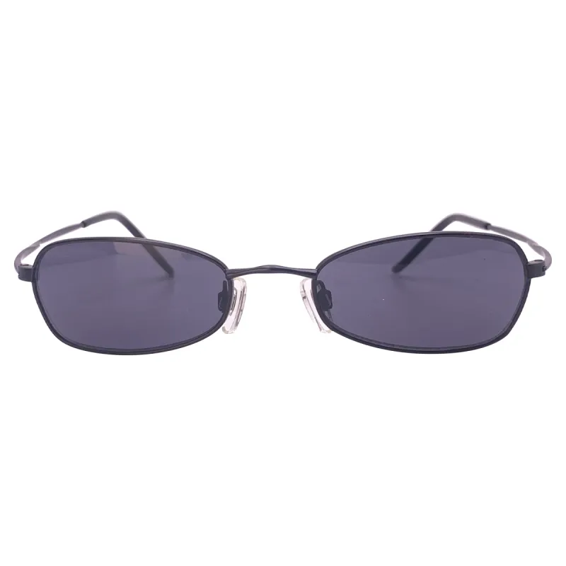 BUTTERED Small Metal 90's Oval Sunglasses sold by Giant Vintage