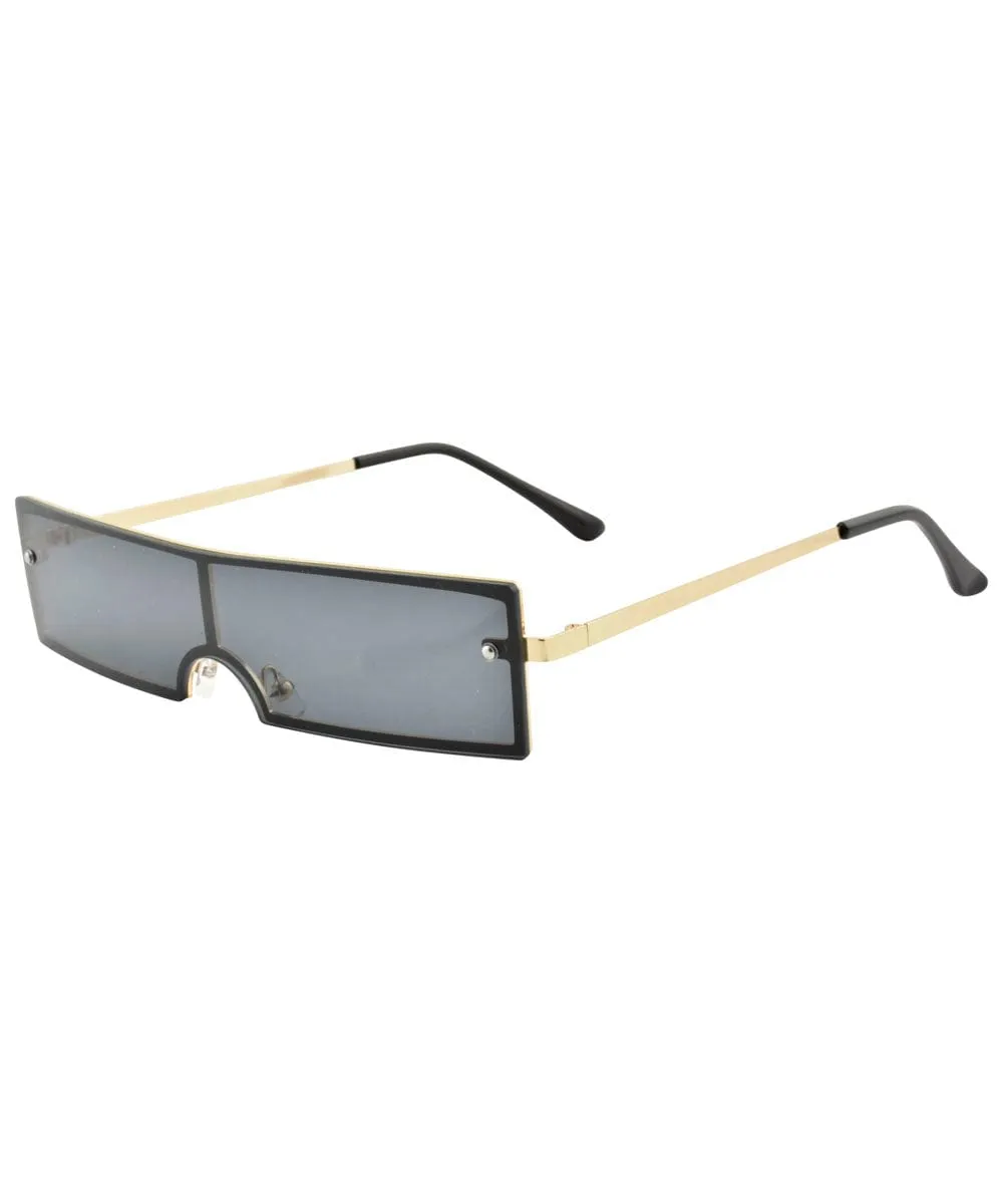 CHOW MEIN Smoke Fashion-Forward Sunglasses sold by Giant Vintage product image thumbnail 3