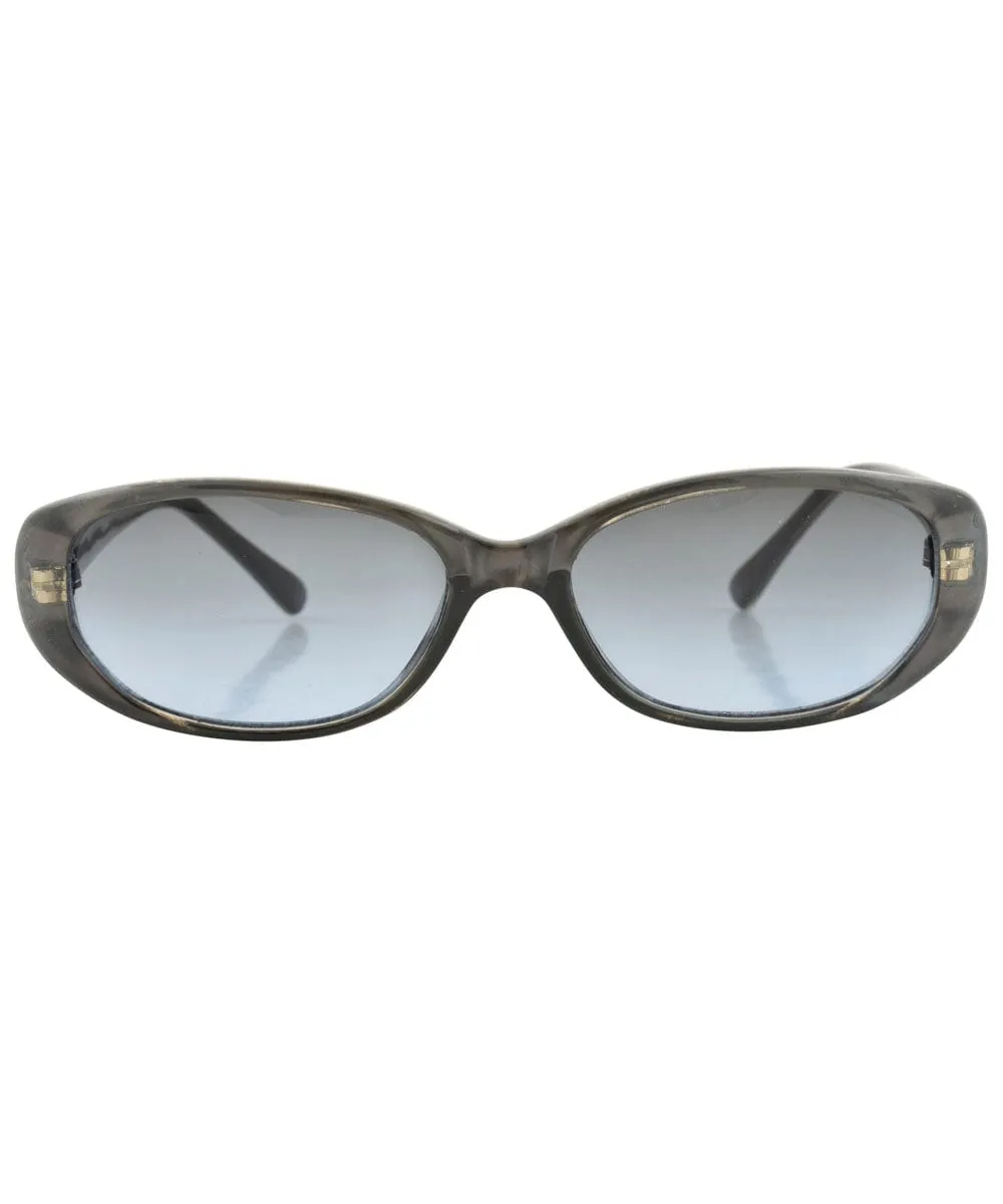 PERT Smoke Oval Sunglasses sold by Giant Vintage product image thumbnail 2