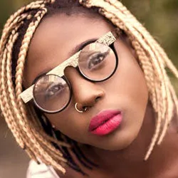 HIERO Black/Clear Glasses sold by Giant Vintage product image thumbnail 2