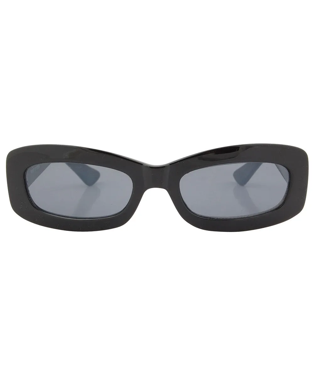 STONES Black/SD Square Sunglasses sold by Giant Vintage