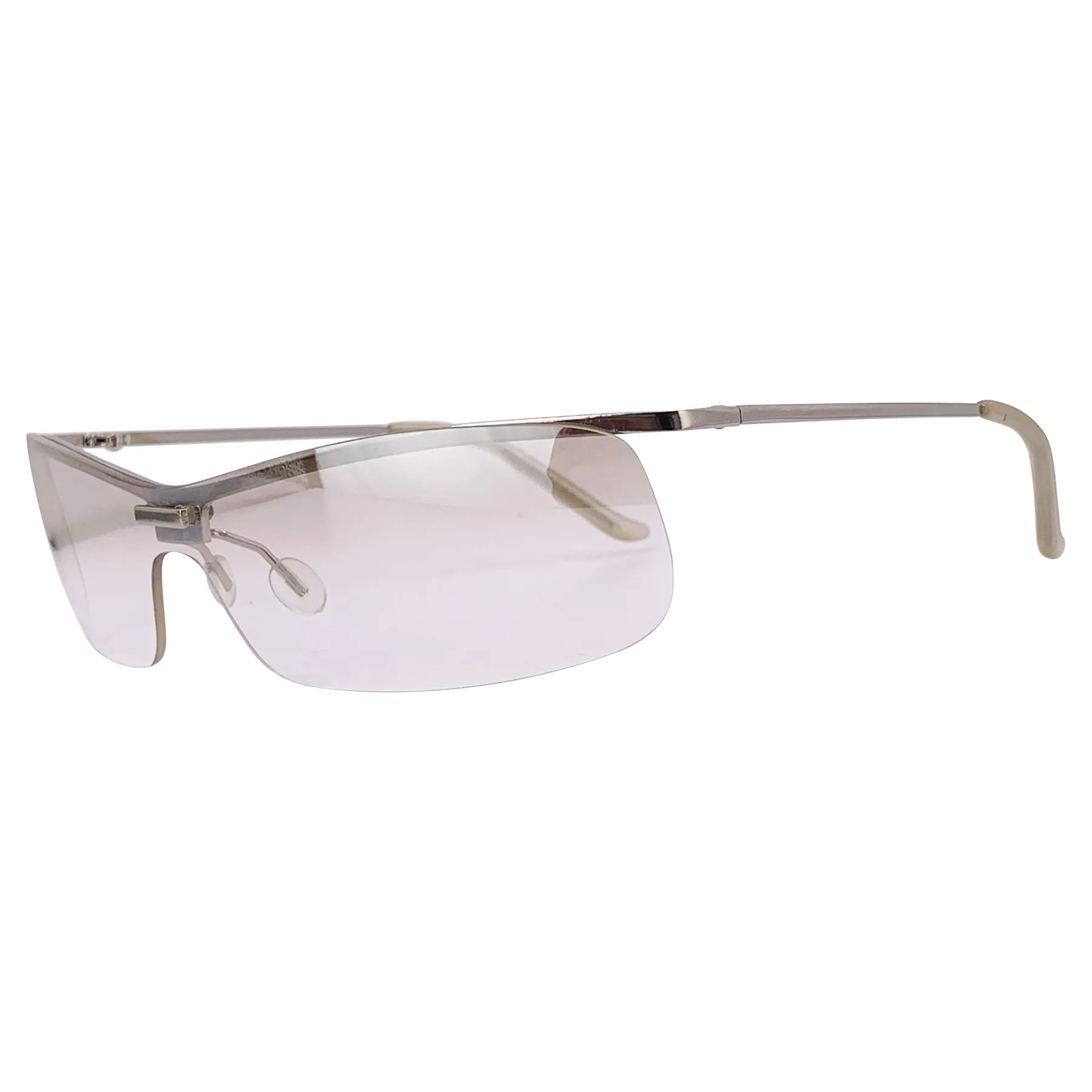 SLUSH Y2K Slim Rimless Sunglasses sold by Giant Vintage product image thumbnail 2