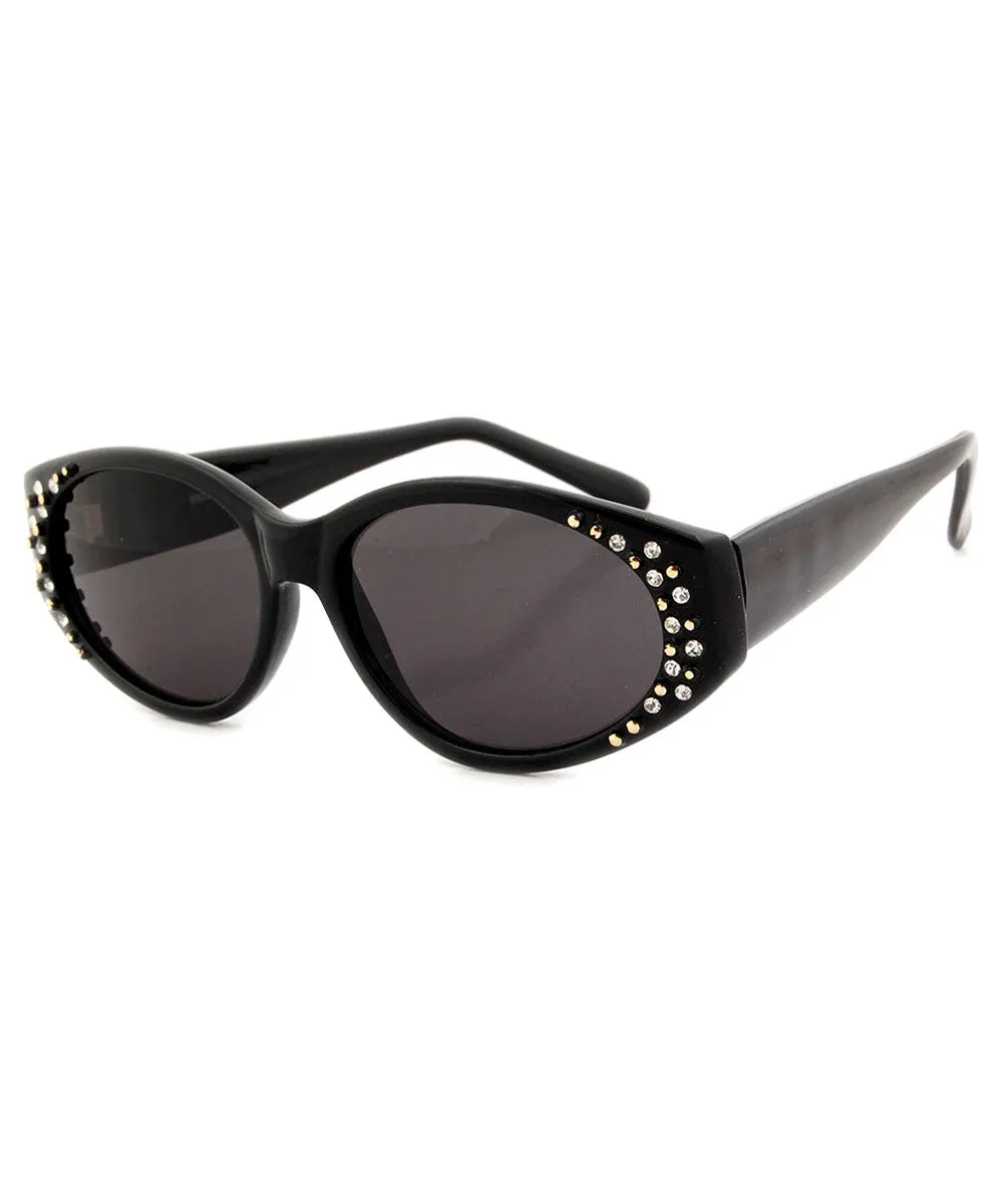 GRAMMY Black Cat-Eye Sunglasses sold by Giant Vintage product image thumbnail 2