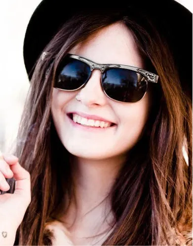 GRAND Gunmetal Browline Sunglasses sold by Giant Vintage product image thumbnail 3